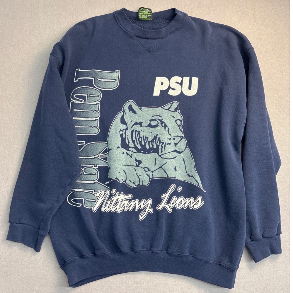 Vintage TSI Penn State Nittany Lions Sweatshirt Mens XL Navy Blue PSU